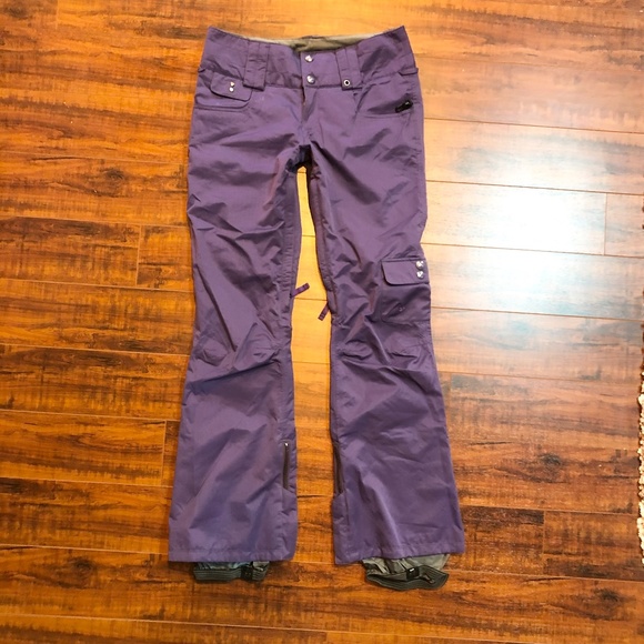 Burton Purple DryRide Snowboard Ski Snow Pants Women's sz 1 S
